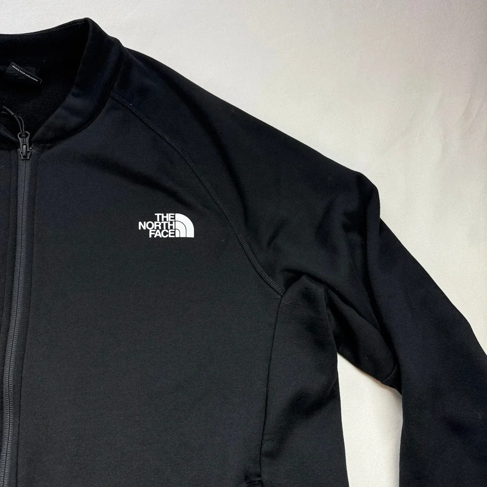 The North Face Mens Black Full Zip Fleece Lined Track Jacket XL NF0A3LUK